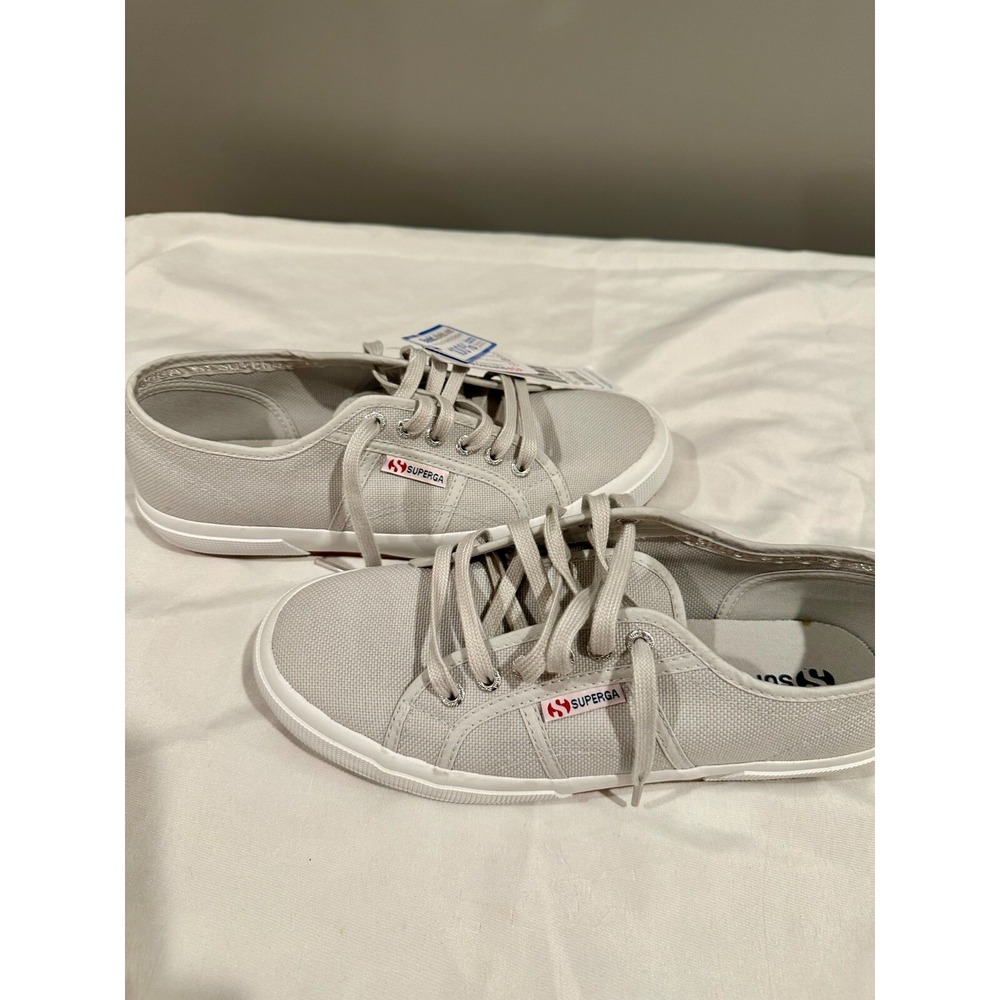 Superga 2750 Cotu‎ Classic Canvas Lowtop Sneakers Grey Unisex 8.5M 10W NWOB